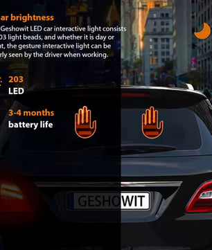 Luz de gestos de mano LED: iluminación interactiva de automóvil con control remoto