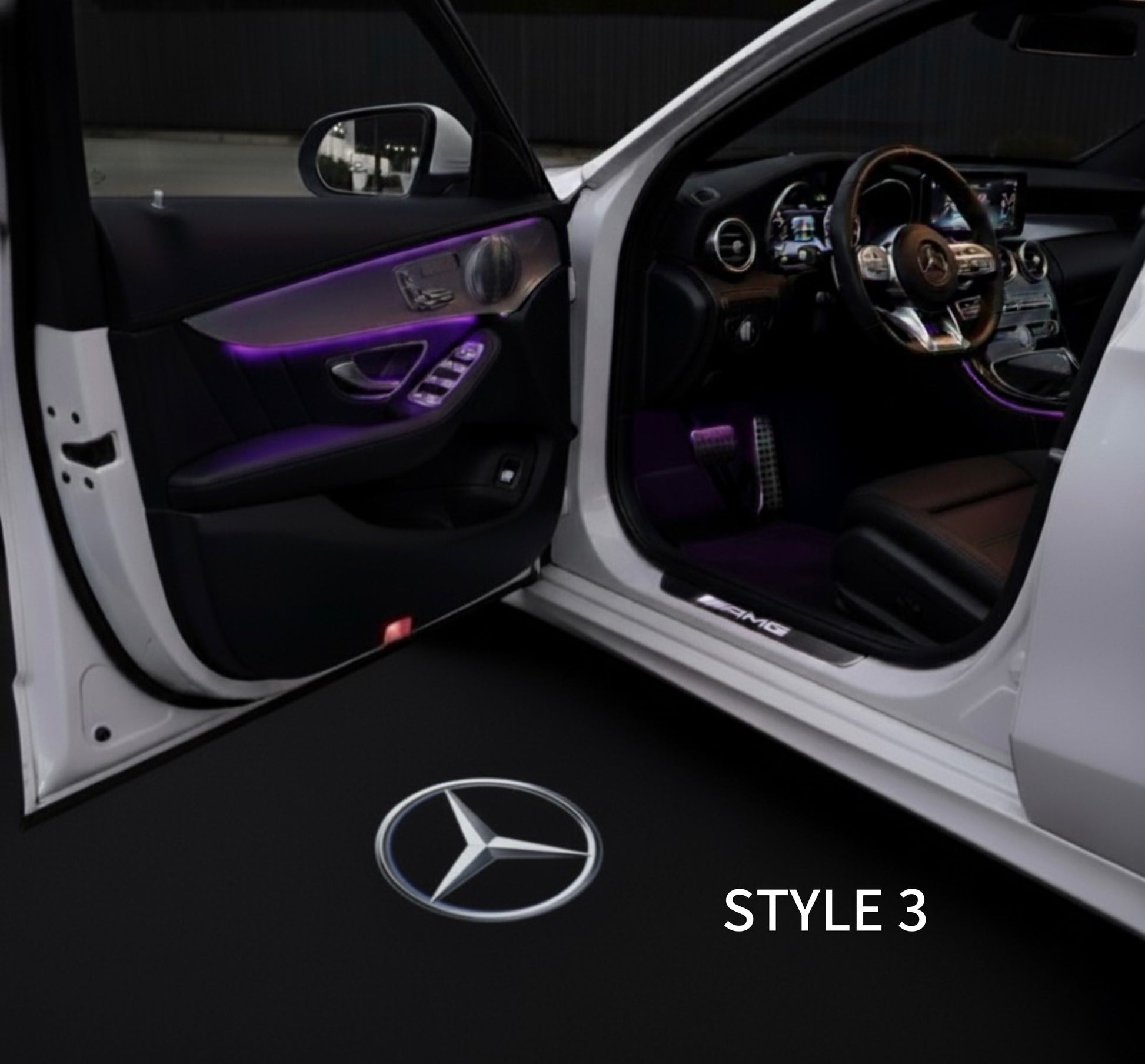 Iluminación de entrada exclusiva para Mercedes - Plug & Play