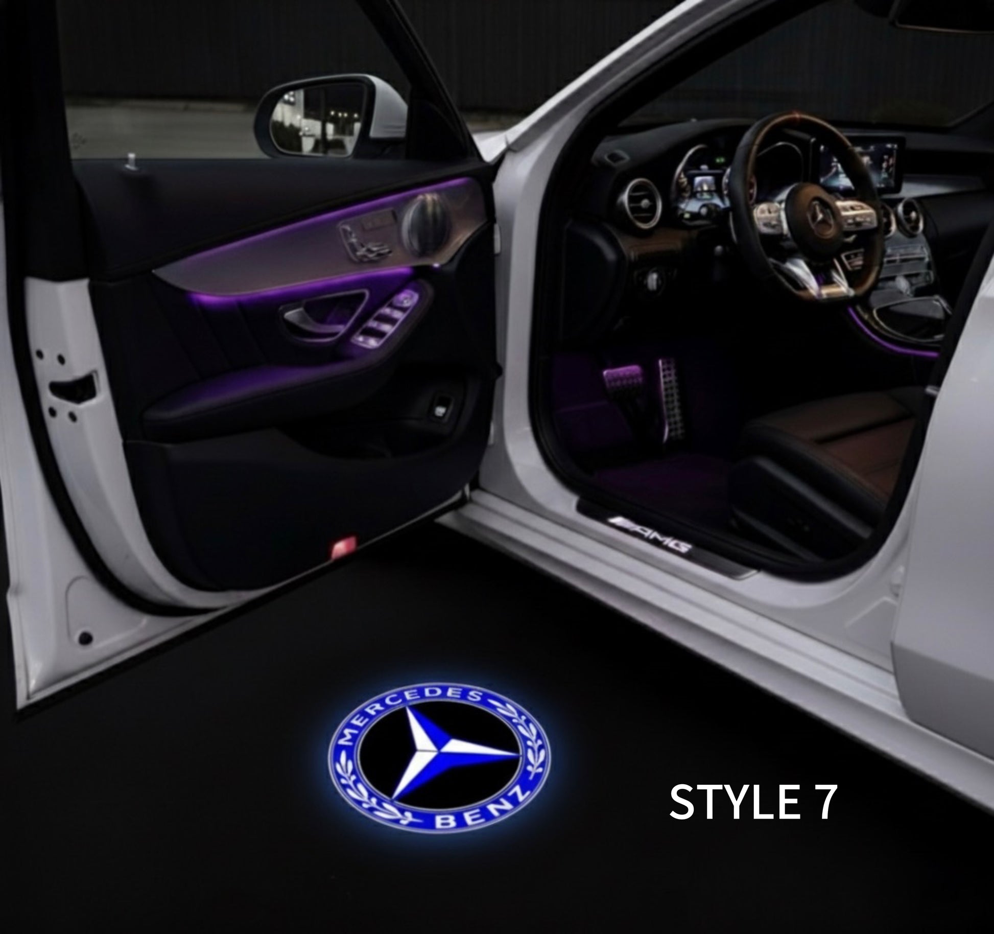 Iluminación de entrada exclusiva para Mercedes - Plug & Play