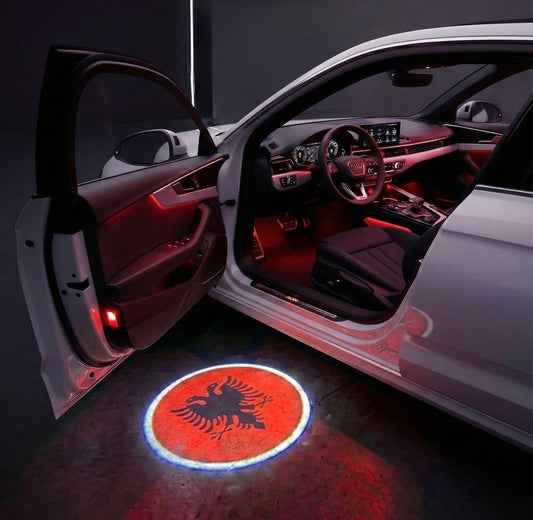 Draadloze Auto Deur Projector LED met Landenvlag - USB Oplaadbare Welkomstverlichting